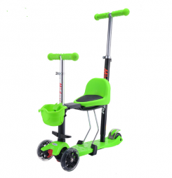 4 в 1 детский самокат 3 колеса Kids T-bar Mini Kick Scooter