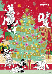 Адвент-календарь, раскраска  «Микки и друзья» с маркировкой Disney (дизайн 2)