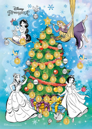 Адвент-календарь, раскраска  «Принцессы» с маркировкой Disney (дизайн 1)