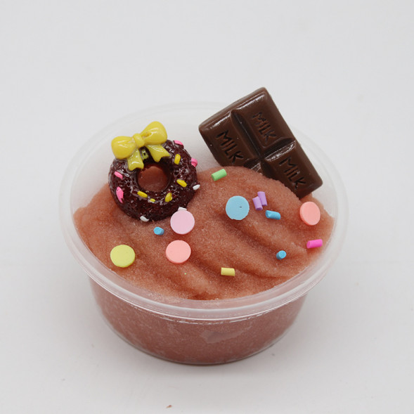 Слайм пончик с шоколадкой