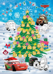 Адвент-календарь, раскраска  «Тачки» с маркировкой Disney/Pixar (дизайн 1)