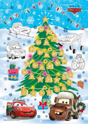 Адвент-календарь, раскраска  «Тачки» с маркировкой Disney/Pixar (дизайн 2)