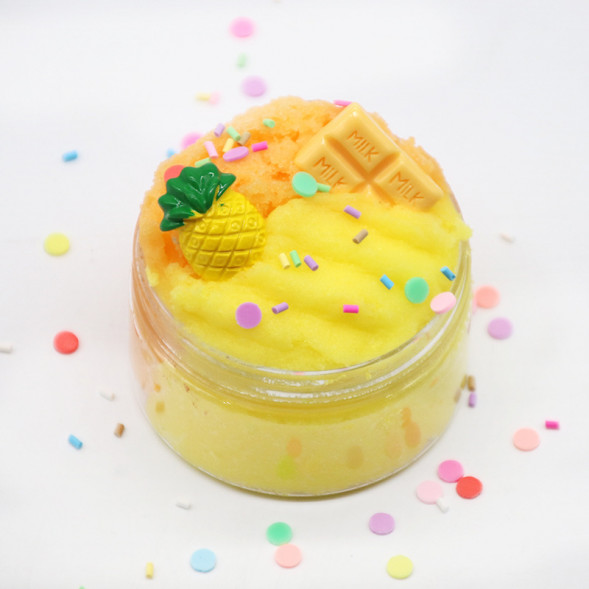 Слайм ананас с шоколадкой