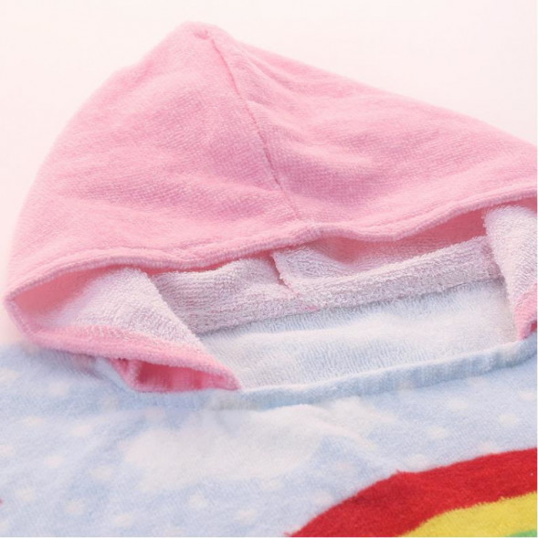 Полотенце-пончо Свинка Пеппа радуга