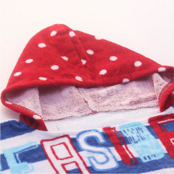 Полотенце-пончо Свинка Пеппа в полоску