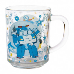 Кружка Робокар Поли, Поли, в подарочной упаковке, 230 мл, стекло
