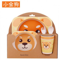 Детская бамбуковая посуда 