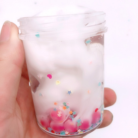 Слайм сладкая вата с шариками