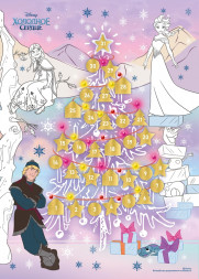 Адвент-календарь, раскраска «Холодное сердце» с маркировкой Disney (дизайн 2)