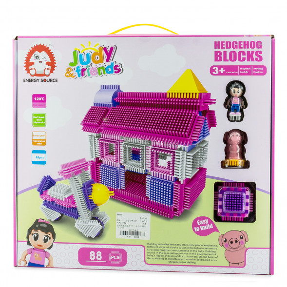 Конструктор игольчатый Hedgehog blocks Джуди и друзья, 88 деталей Bh636 оптом
