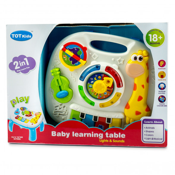 Музыкальный развивающий столик "Жираф" 2 в 1 1089 оптом