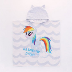 Полотенце-пончо Радуга Дэш