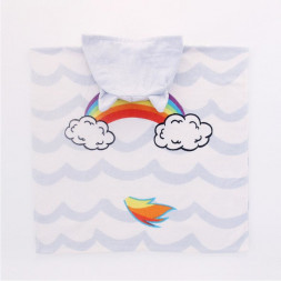 Полотенце-пончо Радуга Дэш