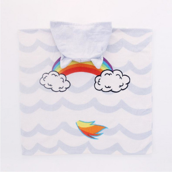 Полотенце-пончо Радуга Дэш