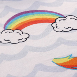 Полотенце-пончо Радуга Дэш