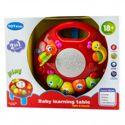 Музыкальный развивающий столик "Веселые жучки" 2 в 1 1096