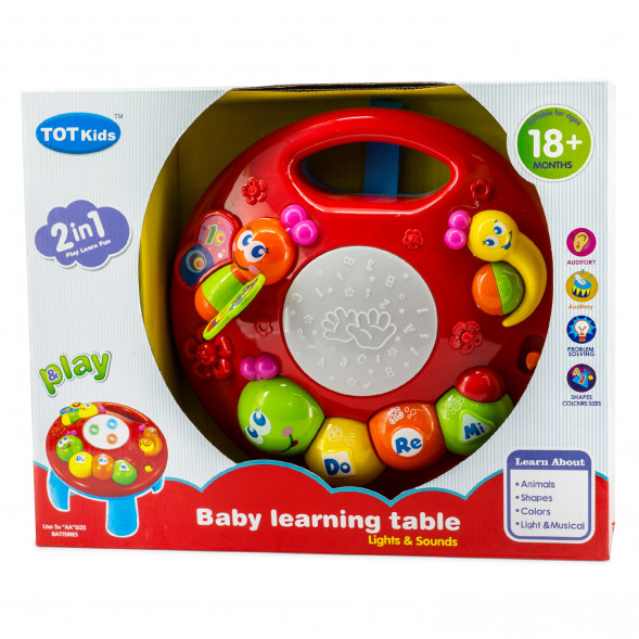 Музыкальный развивающий столик "Веселые жучки" 2 в 1 1096 оптом