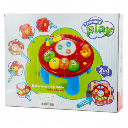 Музыкальный развивающий столик "Веселые жучки" 2 в 1 1096