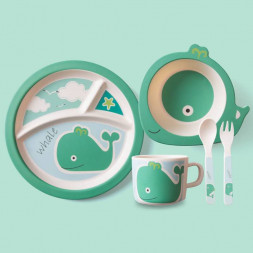 Детская бамбуковая посуда Кит