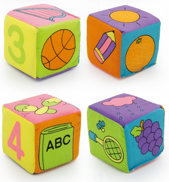 Мягкие кубики &quot;Веселые картинки&quot;