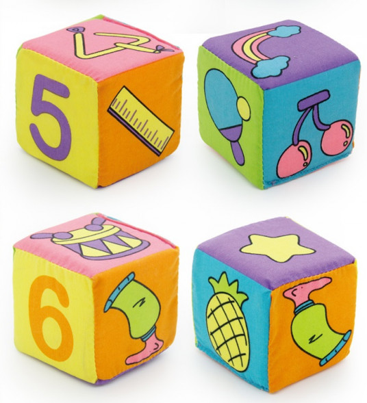 Мягкие кубики &quot;Веселые картинки&quot;