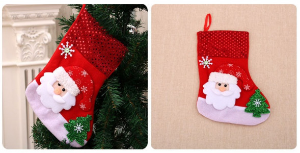 Новогодний носок Санта - М08