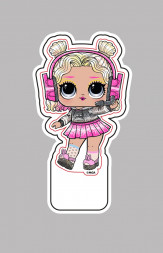 LOL. Парафиновая свеча в торт «Tech Girl» (Present Surprise), в блистере