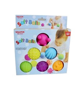 Набор рельефных мячиков 6 шт