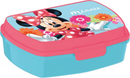 Ланч-бокс пластиковый (17х14х5,6). Минни Маус Цветы