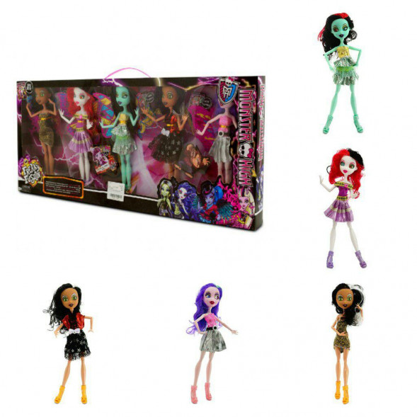 Набор 5 кукол Монстер Хай с крыльями Freak du Chic