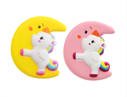 Сквиш игрушка антистресс единорог на луне