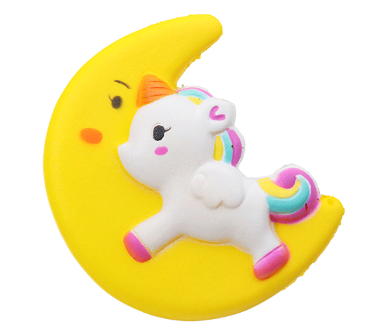 Сквиш игрушка антистресс единорог на луне