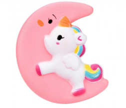 Сквиш игрушка антистресс единорог на луне