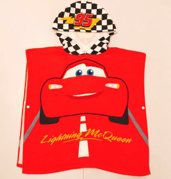 Полотенце-пончо Молния Маккуин