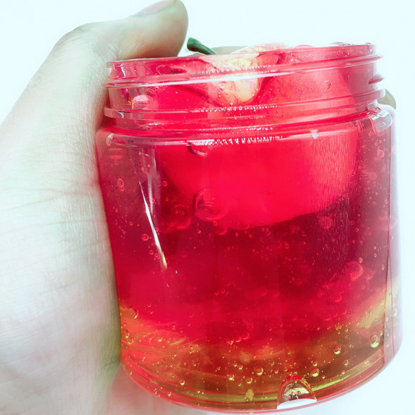 Слайм яблоко красное