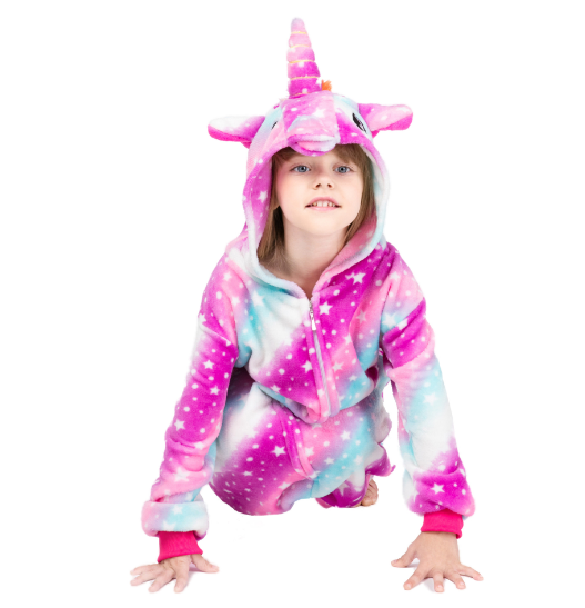Пижама единорог для девочек звездное небо