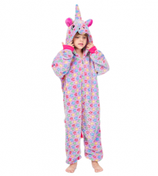 Детская пижама кигуруми со звездами цветной