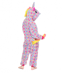 Детская пижама кигуруми со звездами цветной