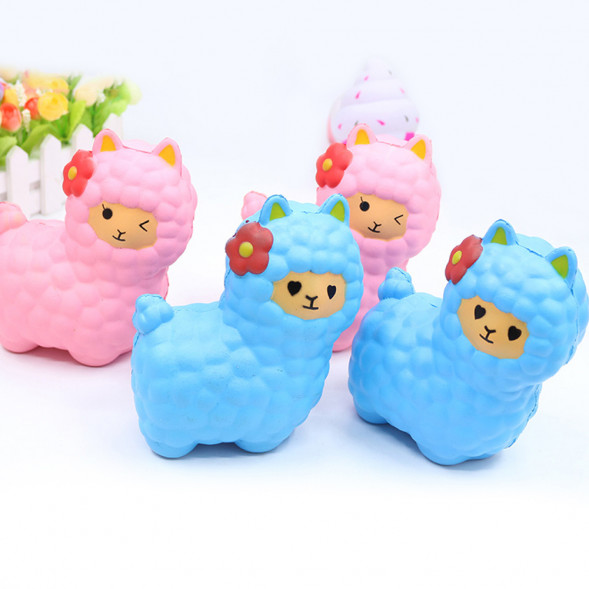 сквиш игрушка антистресс разноцветные овечки