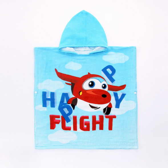 Полотенце-пончо счастливый самолет