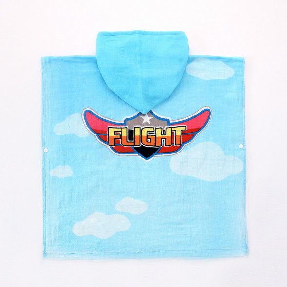 Полотенце-пончо счастливый самолет