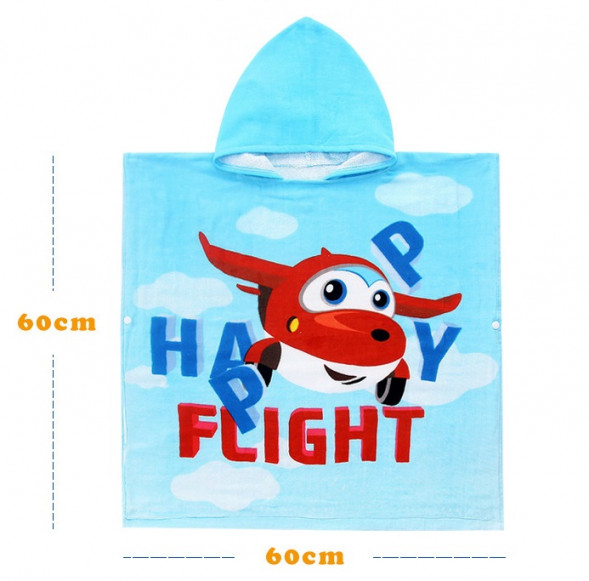 Полотенце-пончо счастливый самолет