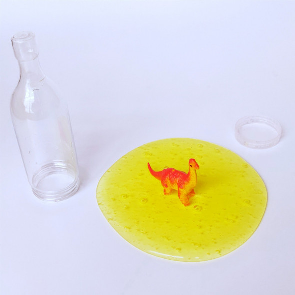 Слайм динозавры в бутылке