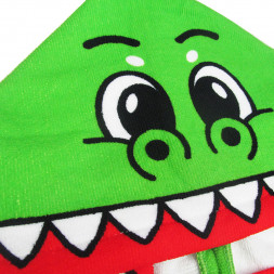 Полотенце-пончо крокодил