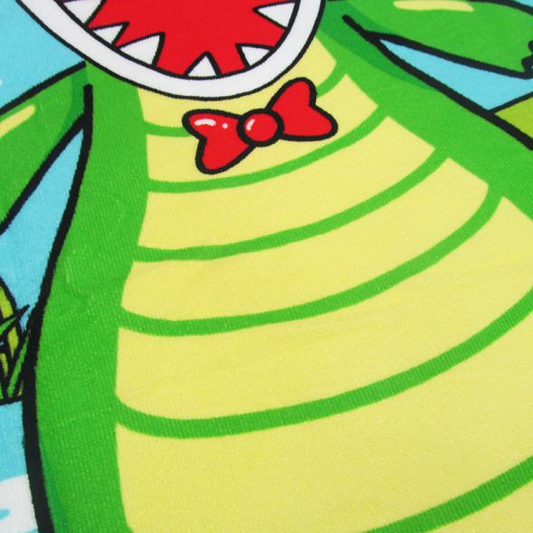 Полотенце-пончо крокодил