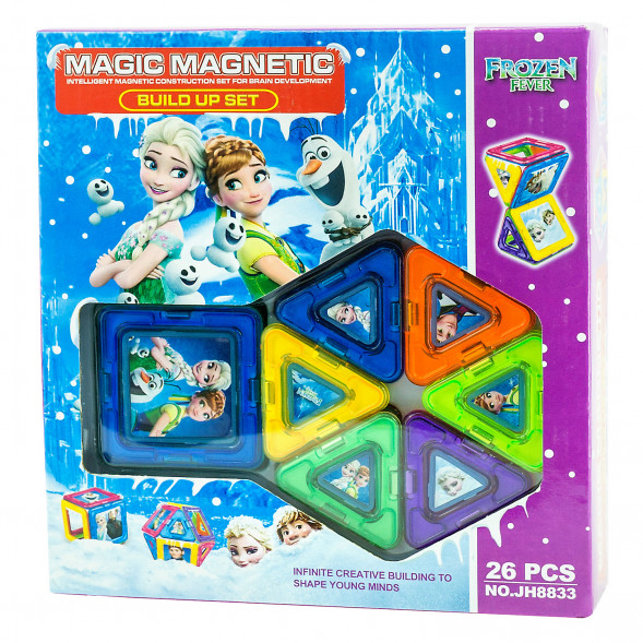 Магнитный конструктор Мagic Мagnetic Холодное Сердце , 26 деталей JH8833 оптом