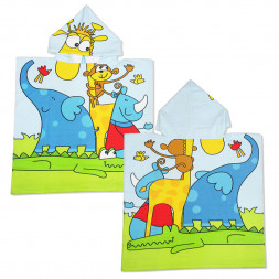 Полотенце-пончо жираф