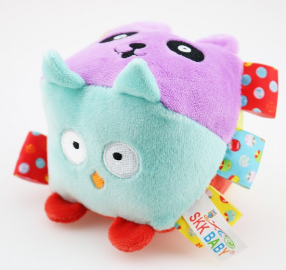 Мягкий развивающий кубик &quot;Зоопарк&quot;