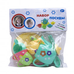Игрушка: детский кухонный набор посуды