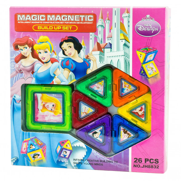 Магнитный конструктор Мagic Мagnetic Принцессы Диснея , 26 деталей JH8832 оптом